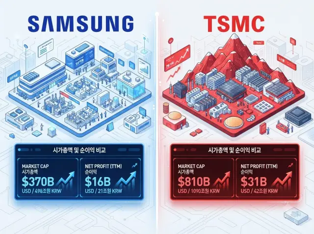 삼성전자와 TSMC 밸류 비교
