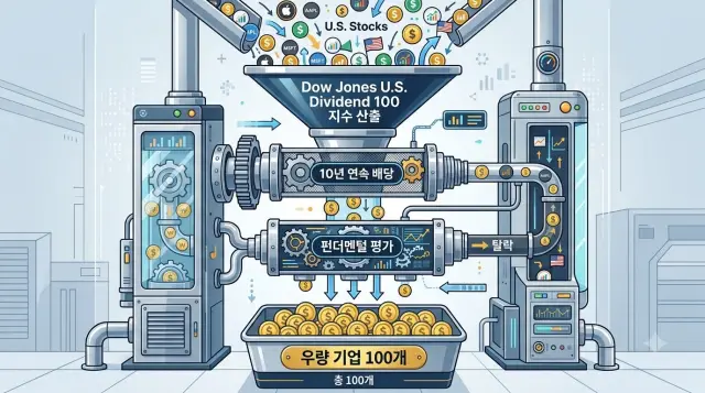 미국 배당다우존스 산출 방법