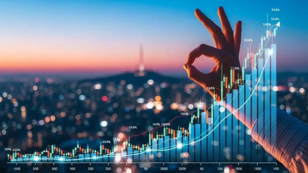 미국 배당다우존스 지수 우상향하고 있음