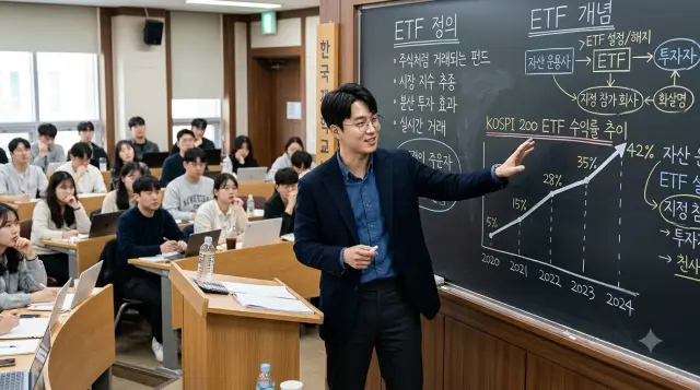 ETF 기본 개념에 대한 강의 중