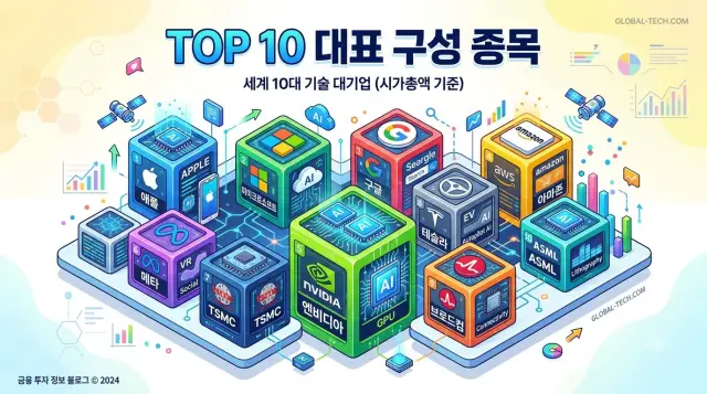 나스닥100 ETF를 구성하는 상위 10개 종목