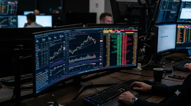 S&P500을 거래중인 트레이더