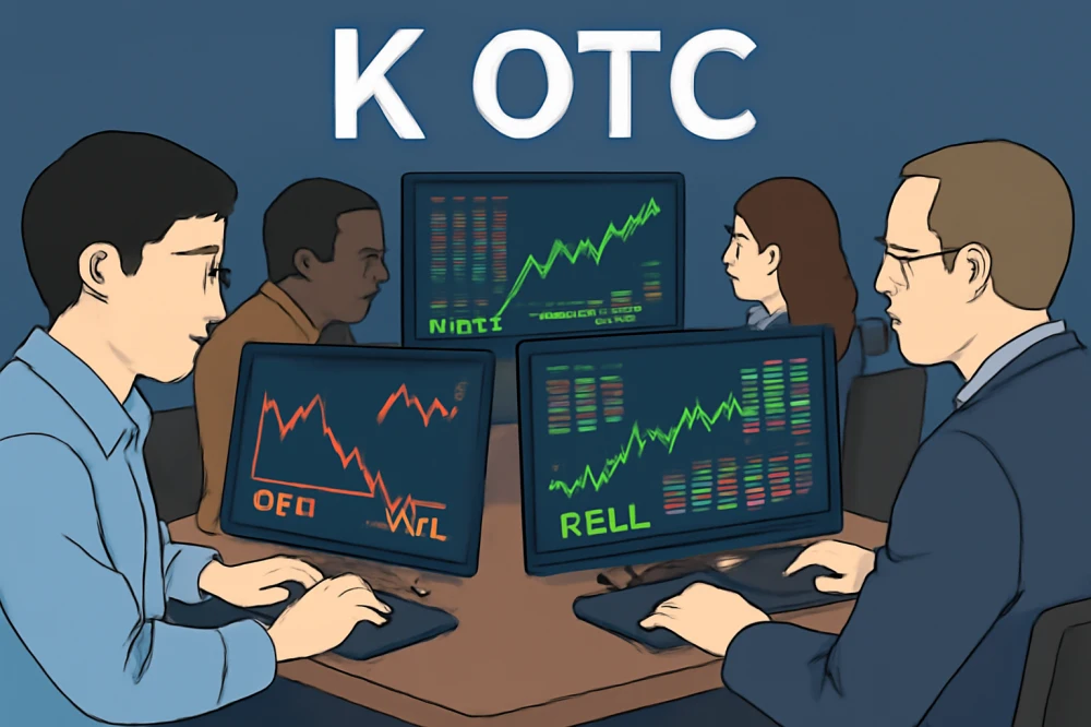 K OTC 장외시장에서 거래하는 투자자들의 모습