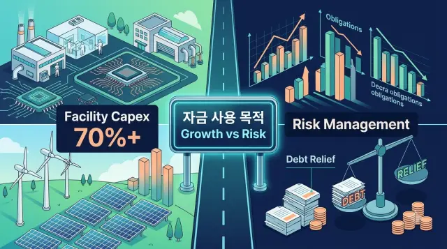 유상증자 자금의 용도