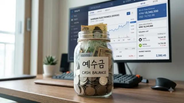 예수금을 보여주는 일러스트