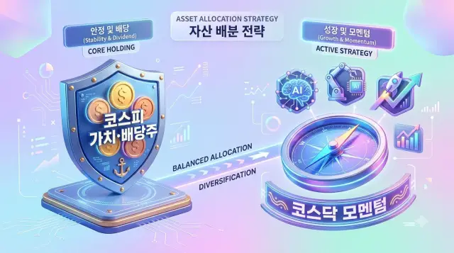 코스피 코스닥 시장의 가치 및 성장성을 비교