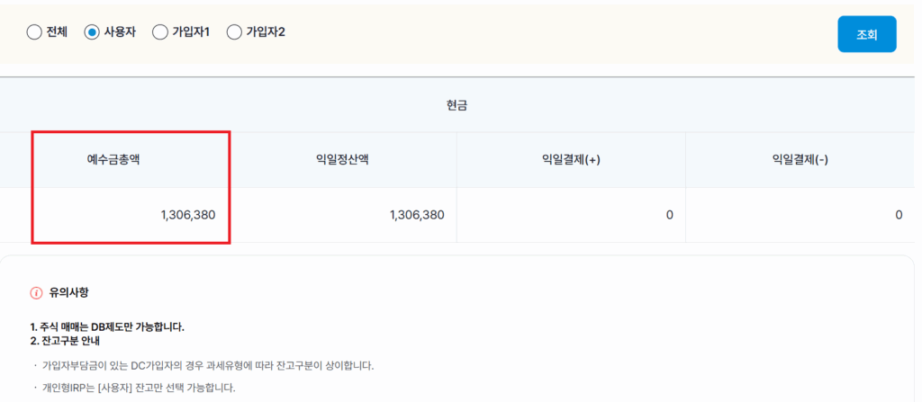 예수금과 증거금