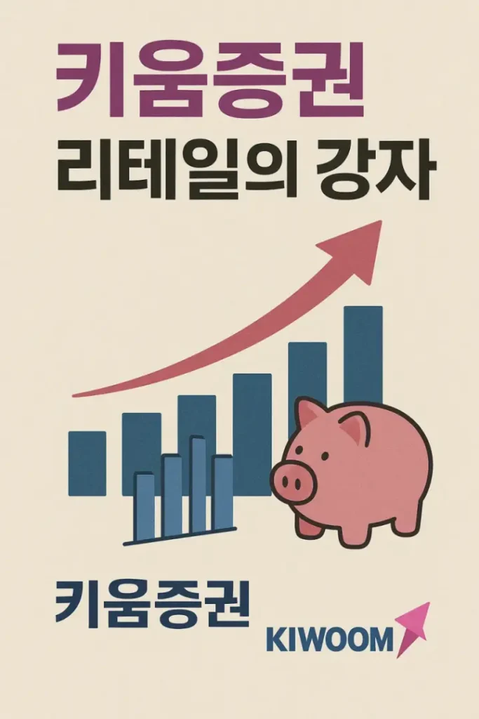 키움증권이 리테일의 강자라는 표시를 나타냄