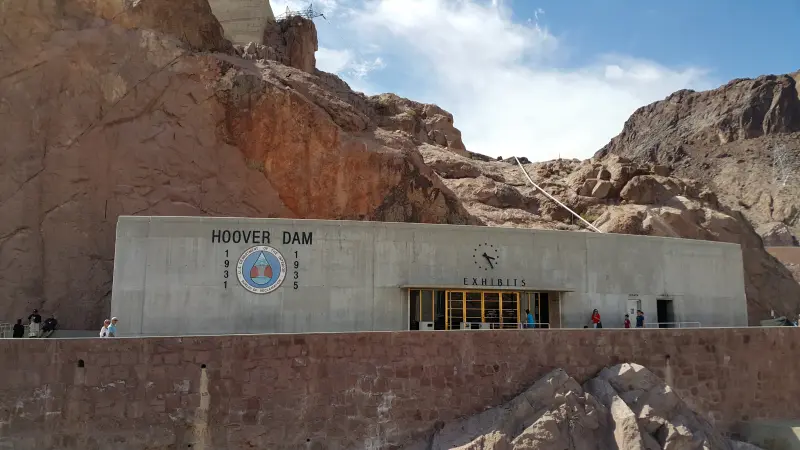 Hoover Dam댐 안내소의 모습