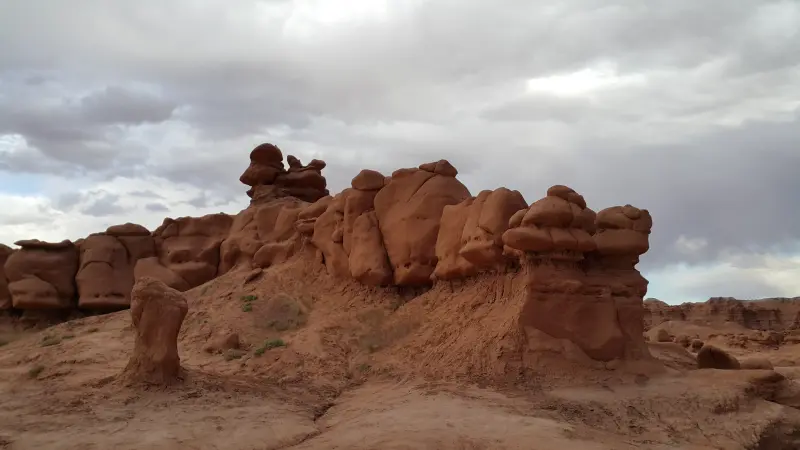 Goblin Valley State Park의 후두가 보임