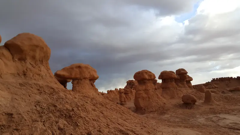 Goblin Valley State Park의 후두가 보임