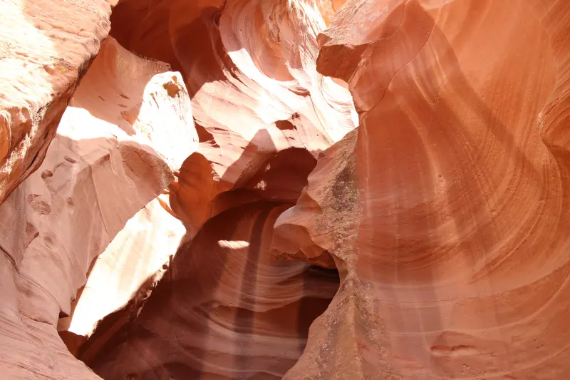Antelope Canyon의 내부 모습