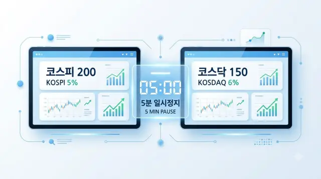 코스피와 코스닥의 주식 사이드카