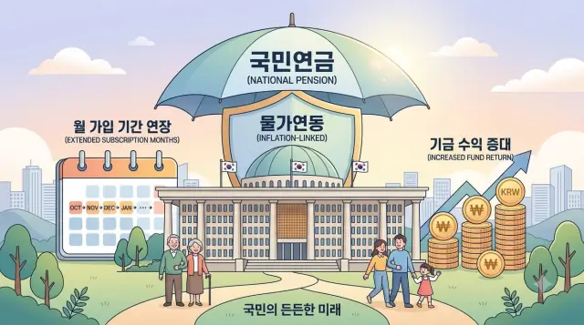 노후 3중 방어막 중 국민연금은 든든한 미래