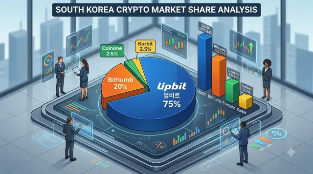 한국 가상화폐 거래소 순위 및 점유율