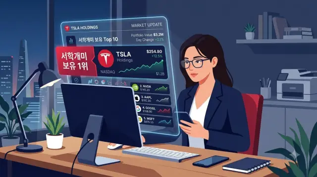 서학개미 최애 보유 종목의 하나인 테슬라