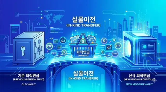 기존계좌에서 신규계좌로 퇴직연금 실물이전
