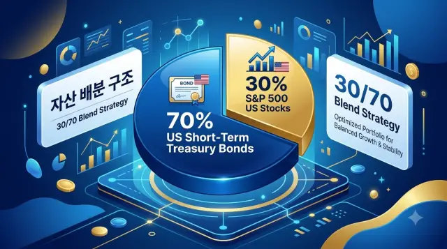 S&P500 30% 미국단기채 70% 자산배분