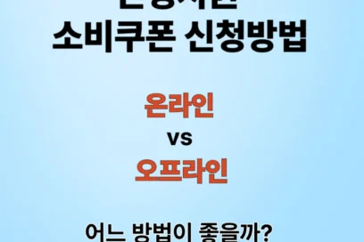 민생지원 소비쿠폰 온라인 vs 오프라인, 가장 스마트하게 신청하는 법