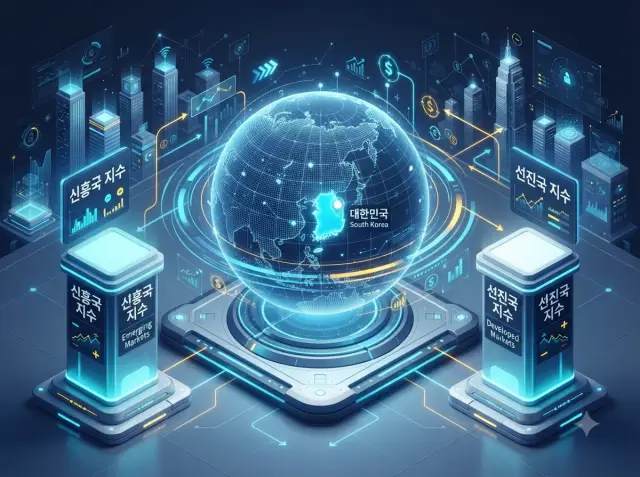 MSCI 시장 지위 분류 비교 일러스트