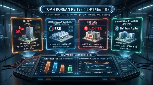 국내 4대 상장 리츠