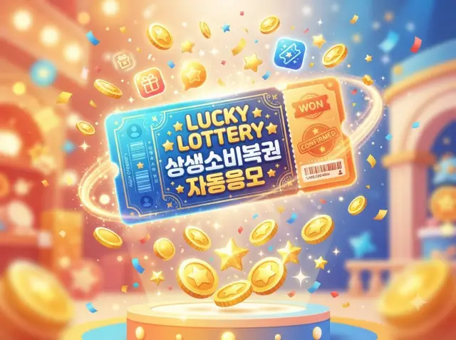 결제 시 자동 응모되는 상생소비복권 이벤트