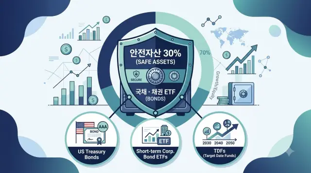 DC형 퇴직연금의 30%는 안전자산에 투자