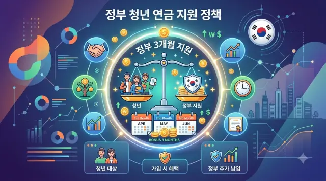 정부 청년을 위하여 조기 국민연금 지원 가입