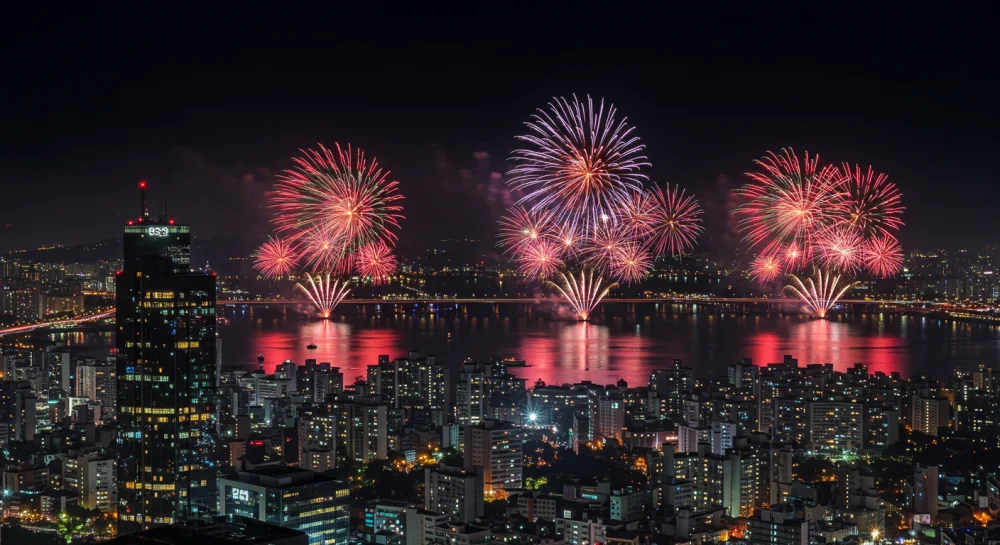 축제의 화려함을 보여주는 피날레