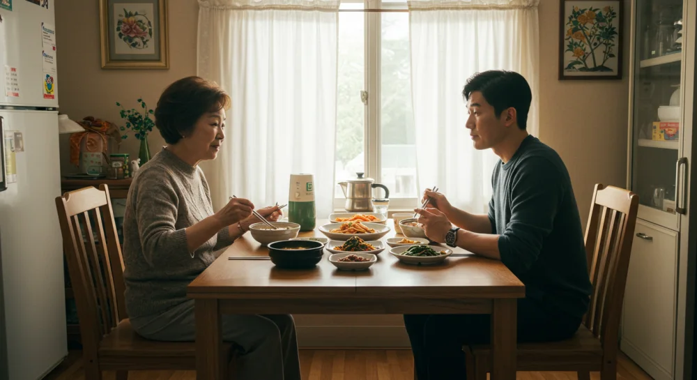 행복한 노후 생활을 보내고 있는 노부부