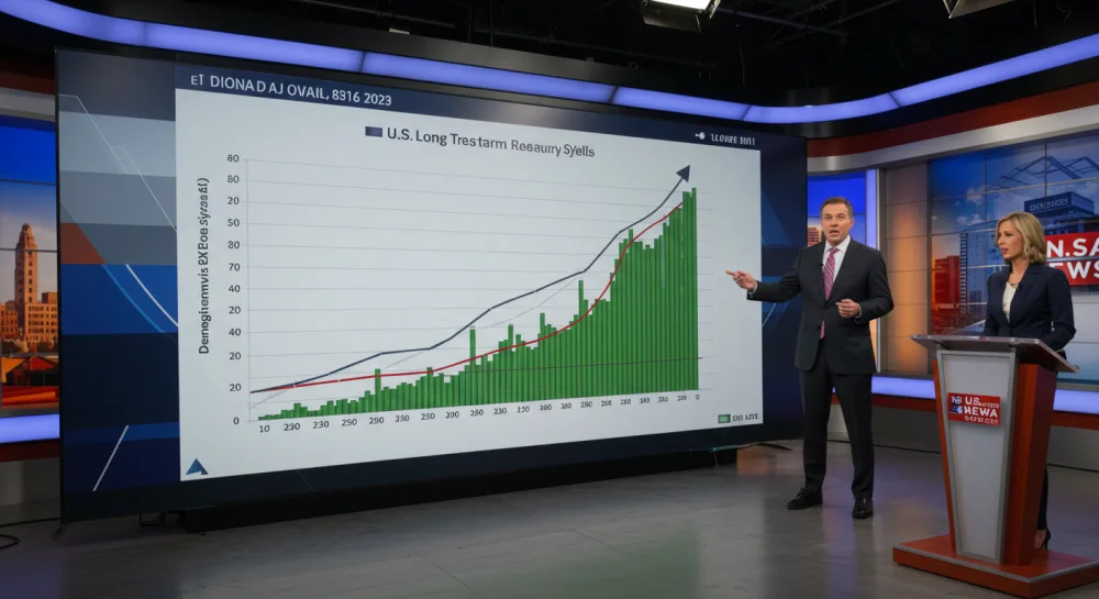 미국 30년 국채 수익률이 우상향하고 있는 그래프 이미지