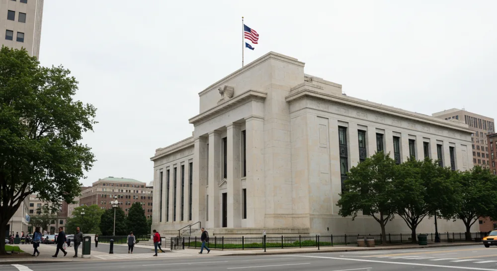 미국 연방준비은행 건물의 모습