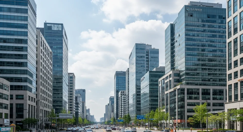 국내 대기업 본사가 있는 강남의 거리