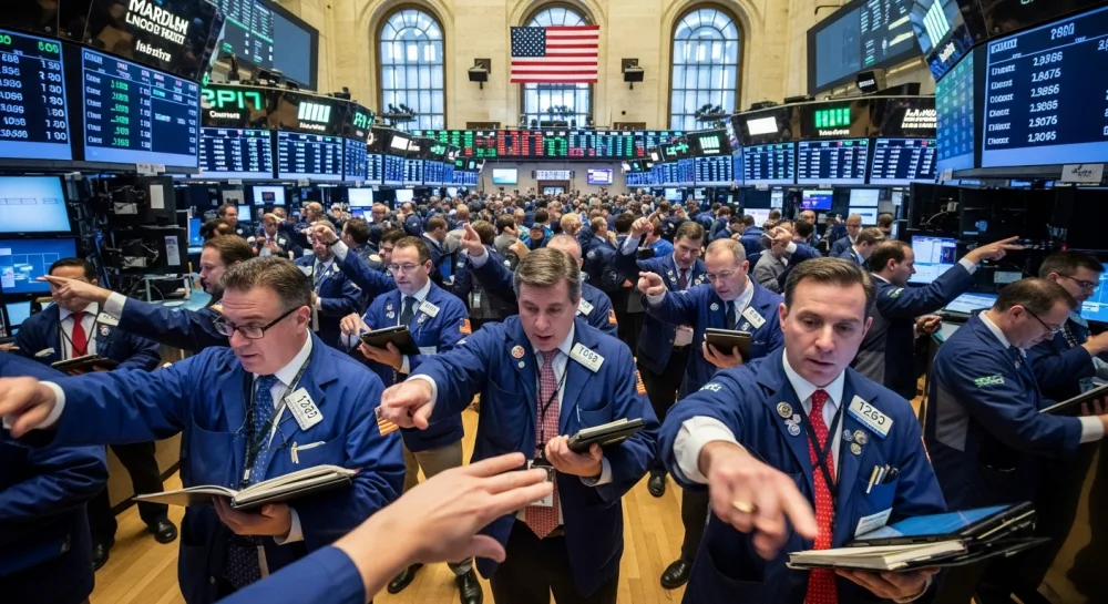 미국 증권시장의 플로어 