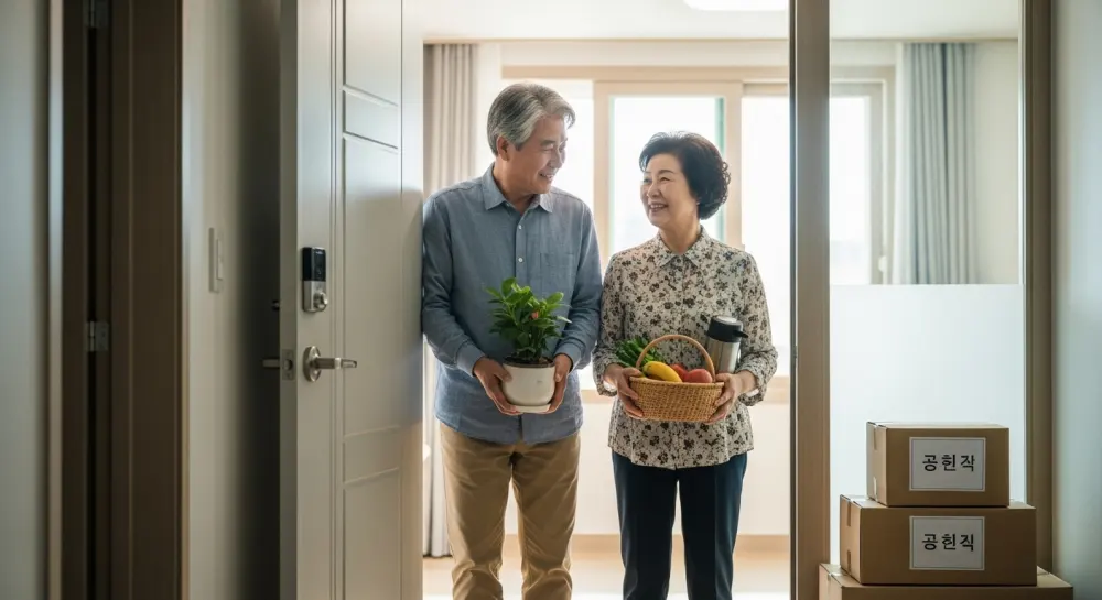 복지 행복주택으로 주거지원 서비스를 받고 있음