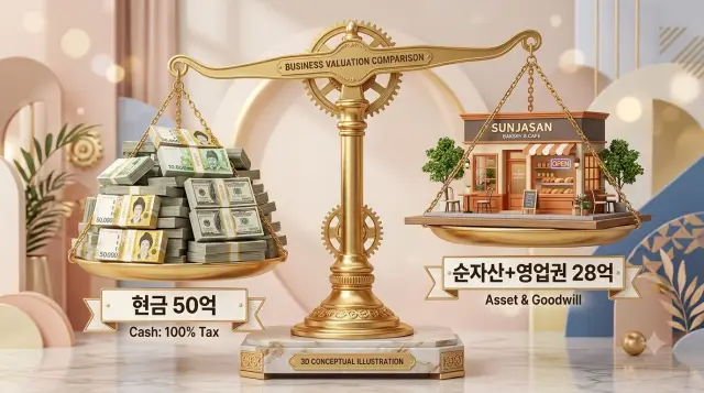베이커리 카페를 이용한 절세효과가 일반 증여보다 훨씬 큼