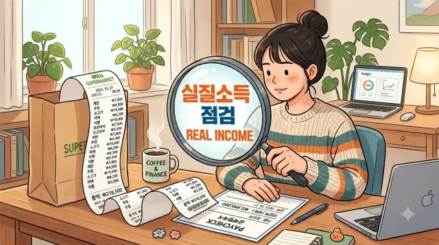 인플레이션 발생시 실질소득 점검