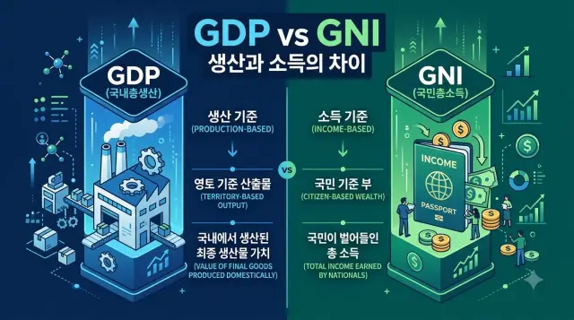 GDP와 GNI 생산과 소득의 차이