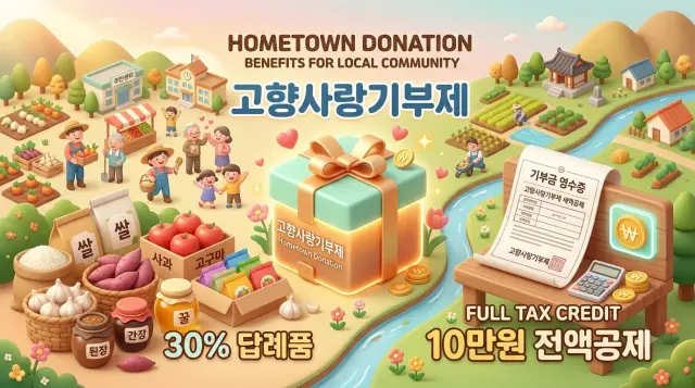 고향사랑 기부제는 10만원 전액공제
