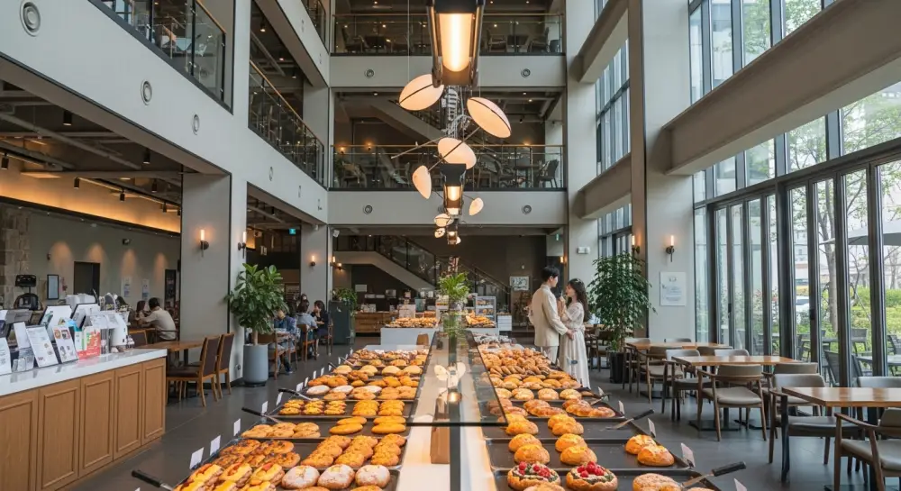 베이커리 카페 웅장한 모습