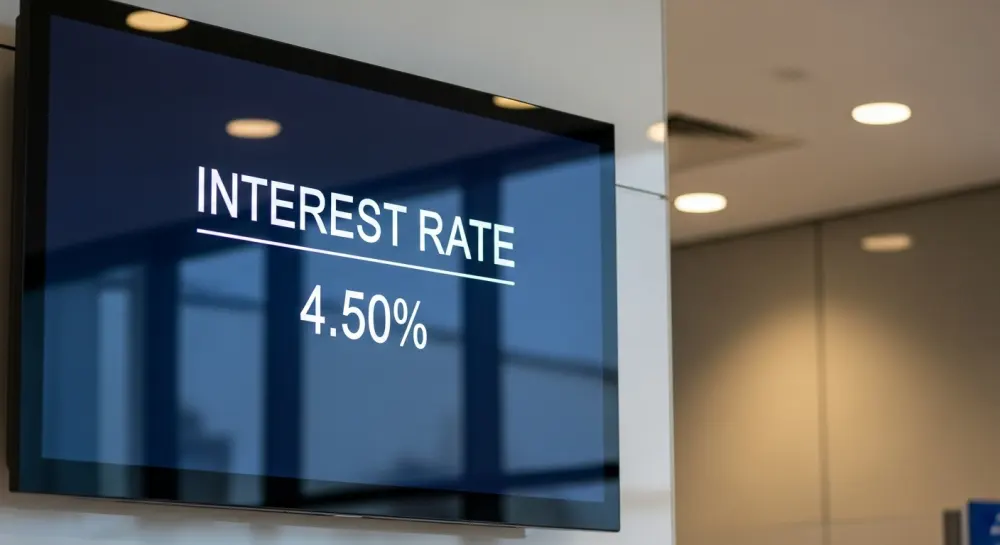 현재 금리를 보여주는 화면