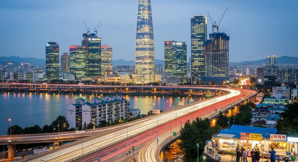 발전한 서울시내 야경