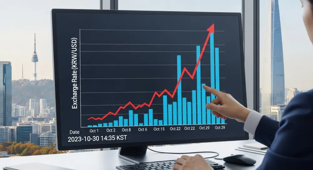 금리의 우상향 그래프의 모습을 보여줌