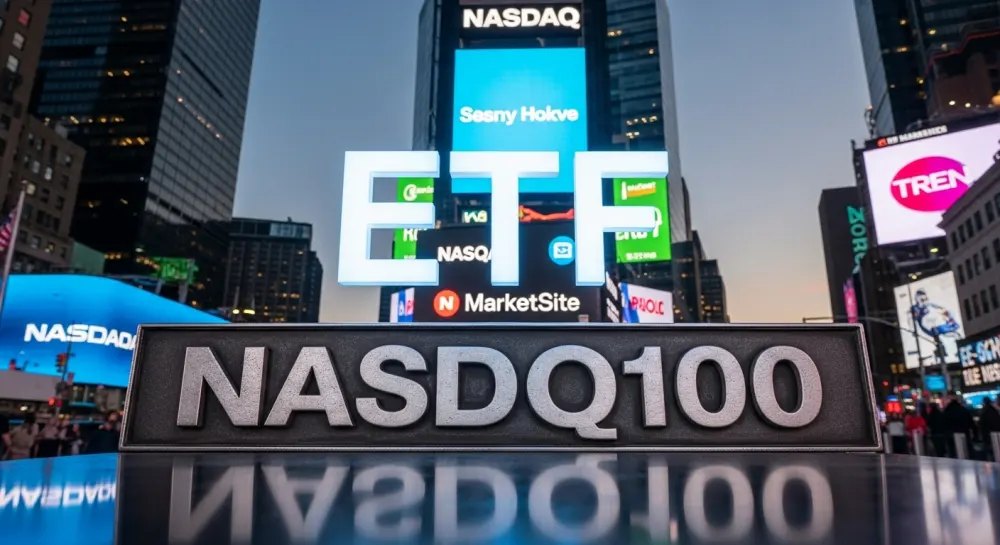 ETF vs ETN을 비교하기 위하여 나타내었으며 ETF와 나스닥100 지수