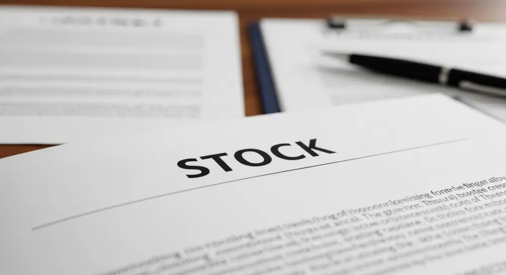 주식을 설명하는 문서