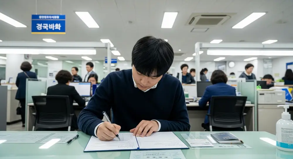 여권 영문이름 수정 신청 중