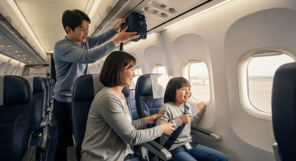 가족과 함께 출발하는 여행