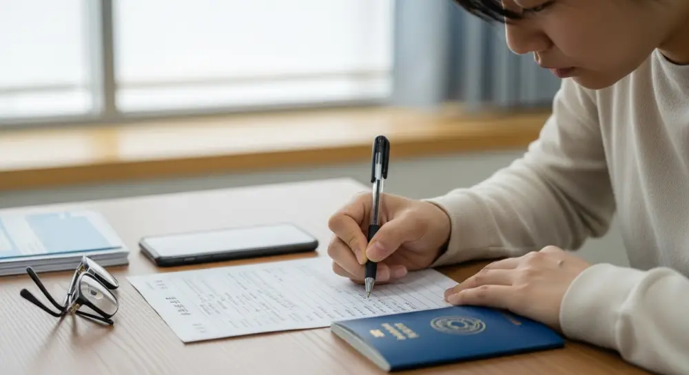 여권 신청 작업