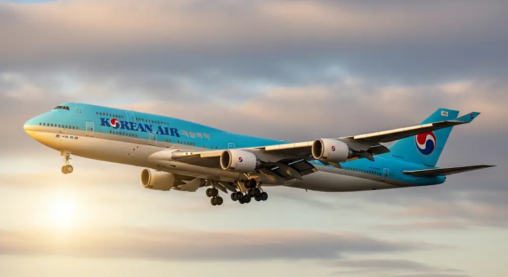 해외여행을 위한 비행기