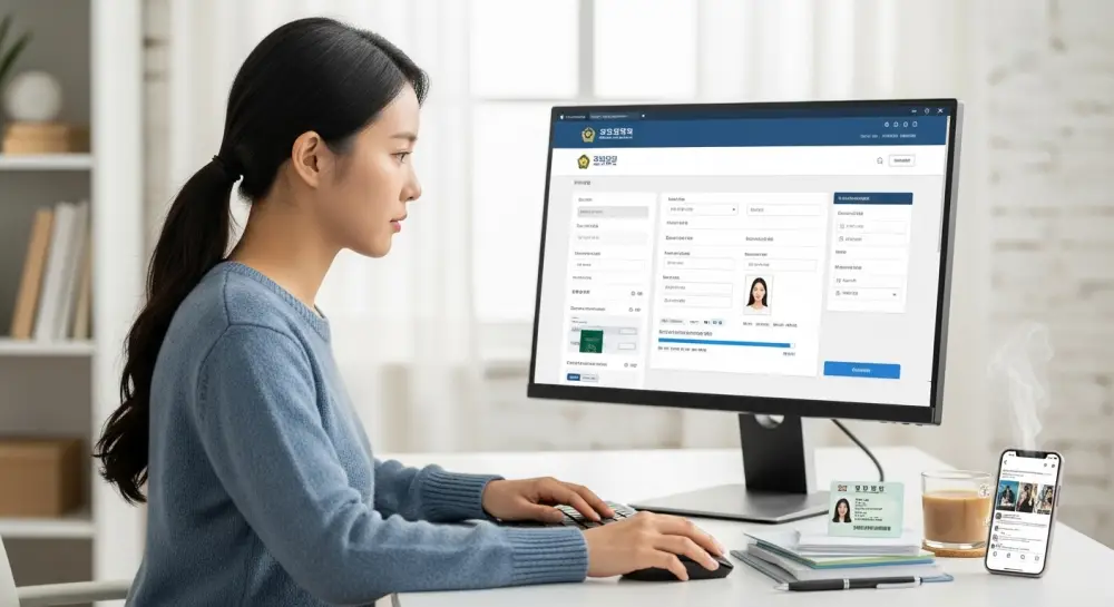 여권 유효기간 갱신을 위하여 재신청